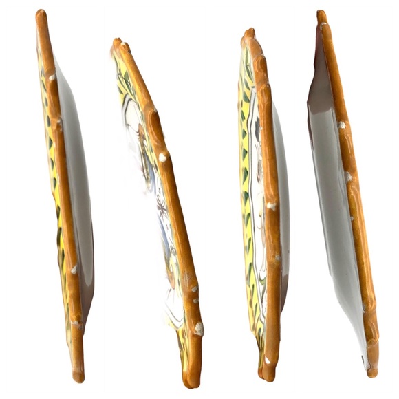 Antique Italian Majolica Wall Plates Renaissance Raffaellesco Dragons Italy 3pcs - Picture 4 of 14